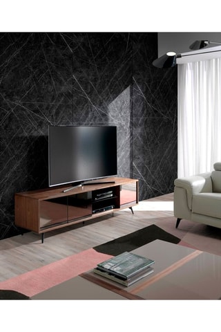 Meuble TV 3 portes - 185 x 41 x 49 cm
