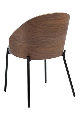 Chaise en bois plaqué noyer