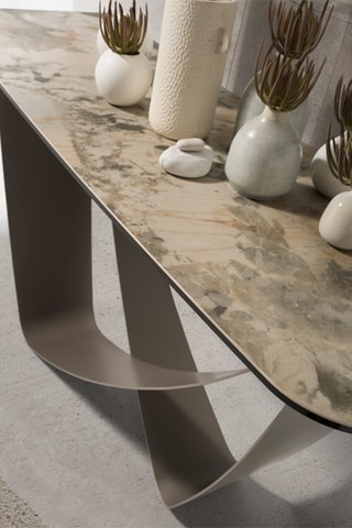 Console en marbre de porcelaine -  150 x 80 x 50 cm