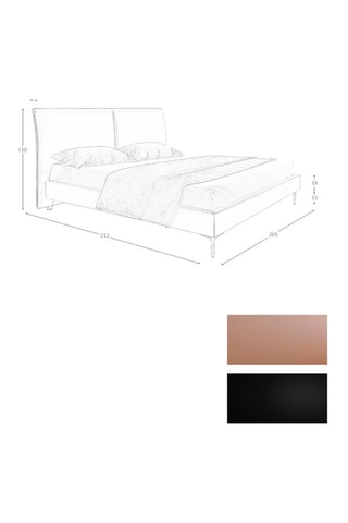 Lit en bois - Couchage 180 x 200 cm