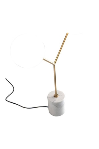 Lampe de table - Doré et blanc - 15 W