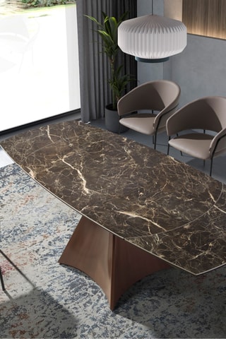 Table à manger extensible en noyer - 135 x 75 x 90 cm
