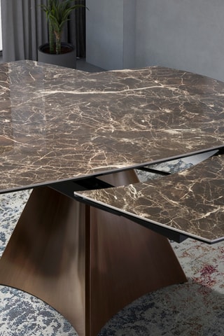 Table à manger extensible en noyer - 135 x 75 x 90 cm