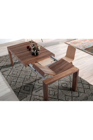 Table à manger extensible en noyer