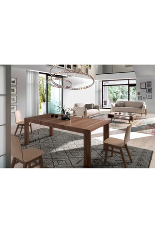 Table à manger extensible en noyer