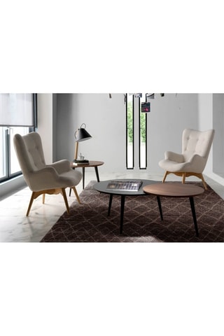 Fauteuil - Blanc - En tissu