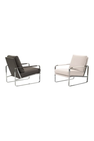 Fauteuil  - Blanc - Revêtement effet cuir
