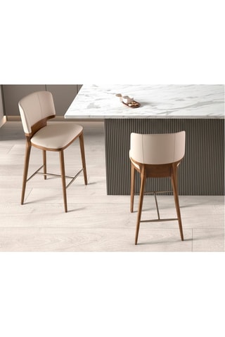 Tabouret de bar en bois - 51 x 107 x 55 cm