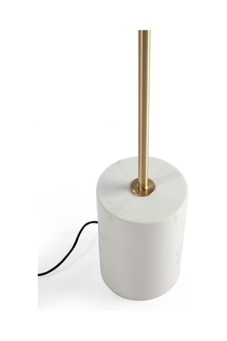 Lampadaire - Doré et blanc - 15 W