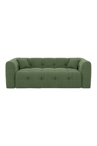 Canapé droit Baloo - Vert 3 places - Tissu structuré