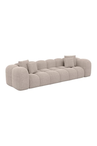 Canapé Nuvola - Beige - 4 places - Tissu structuré