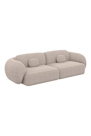 Canapé Nebala - Beige - 4 places - En polyester