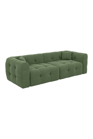 Canapé Baloo - Vert - 4 places - Tissu structuré