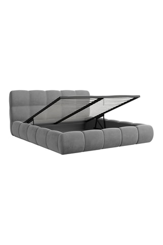 Lit-coffre avec sommier en bois de pin massif Fabia - Couchage 140 x 200 cm