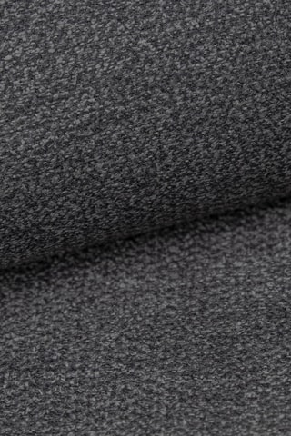 Canapé d'angle panoramique droit Ozura - Anthracite - 7 places - En tissu structuré