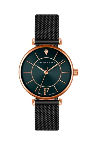 Cofanetto orologio al quarzo con diamanti e cinturini Portia