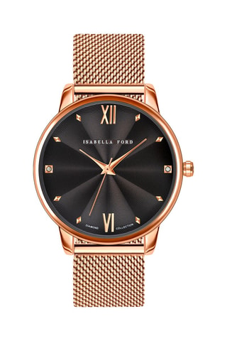 Cofanetto orologio al quarzo con diamanti e cinturini Coco
