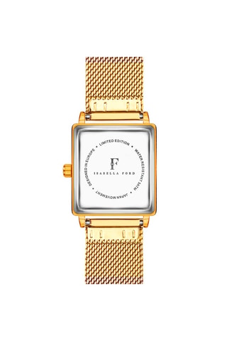 Reloj de cuarzo de acero y diamante Charlotte