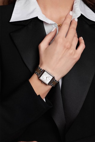 Reloj de cuarzo de acero, diamante y nácar Lilou