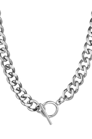 Cofanetto orologio al quarzo placcato Ion argento e diamanti e collana Lea