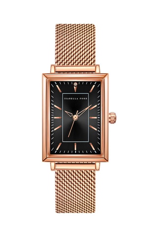 Reloj de cuarzo de acero y diamante Odette