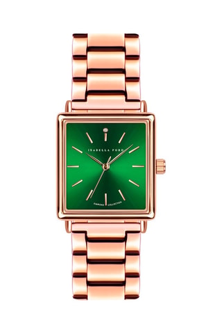 Reloj de cuarzo de acero y diamante Elisabeth