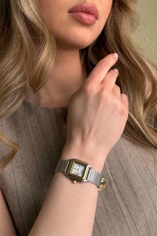 Orologio al quarzo in acciaio Vivienne - Argentato e dorato