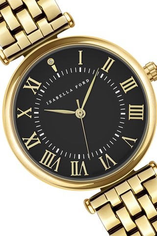 Cofanetto orologio al quarzo e bracciale bangle in acciaio Colette - Dorato