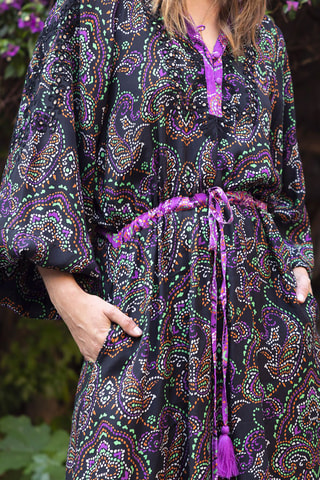 Robe longue Paola - Noir