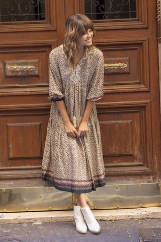 Robe longue Bonnie - Vert