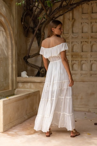 Robe longue Kate - Blanc