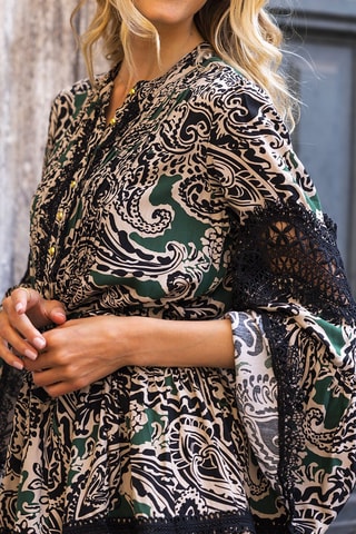 Robe courte Agatha - Noir