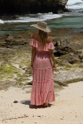 Robe longue Kate - Rose
