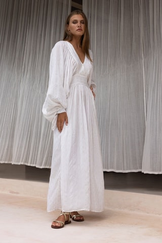 Robe longue Angie - Blanc