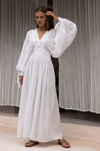 Robe longue Angie - Blanc