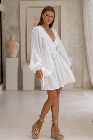 Robe patineuse Janice - Blanc