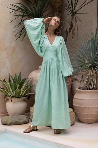 Robe longue Angie - Vert
