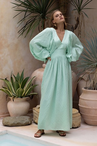 Robe longue Angie - Vert
