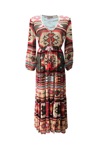 Robe longue Kilim - Rouge