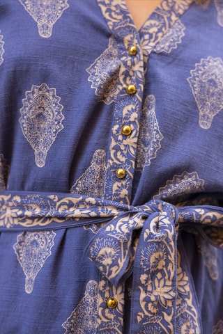 Robe longue Isabela - Bleu
