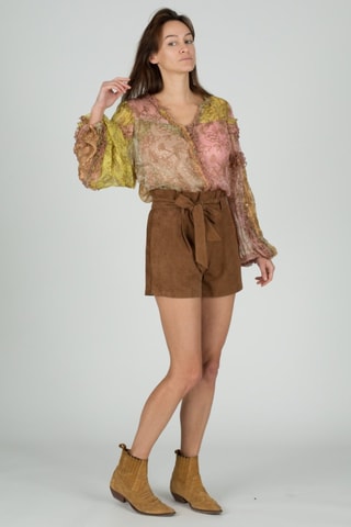 Blouse Lips - Marron