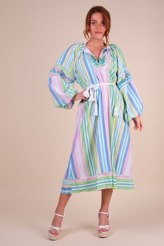 Robe midi - Multicolore