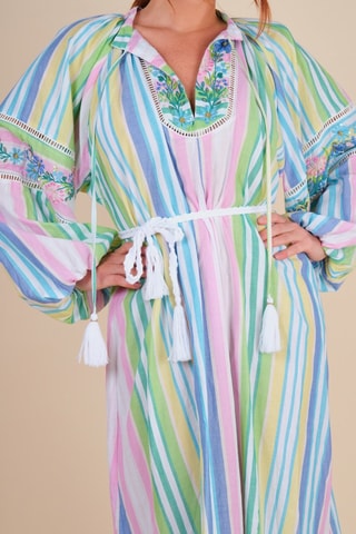 Robe midi - Multicolore