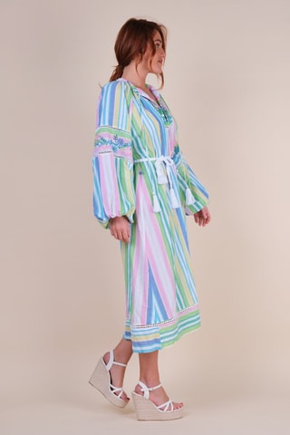 Robe midi - Multicolore