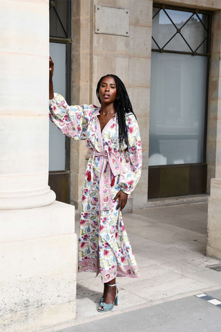 Robe longue Colombian Dreams - Multicolore