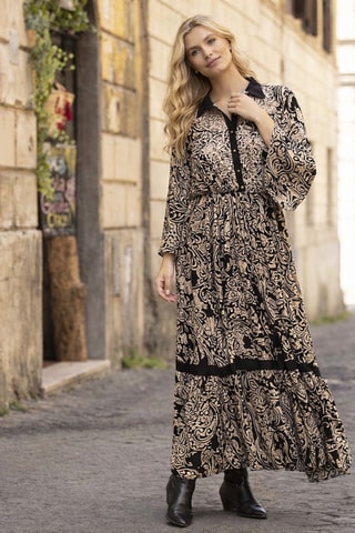 Robe longue Parisian Chic - Beige