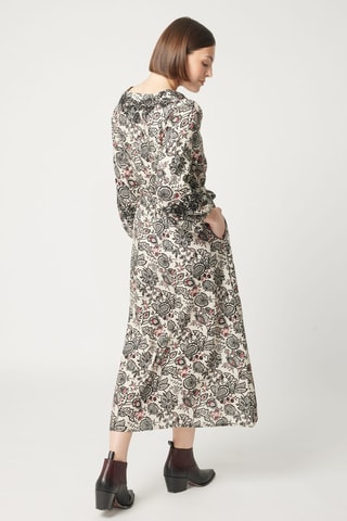 Robe longue Parisian Chic - Blanc et noir