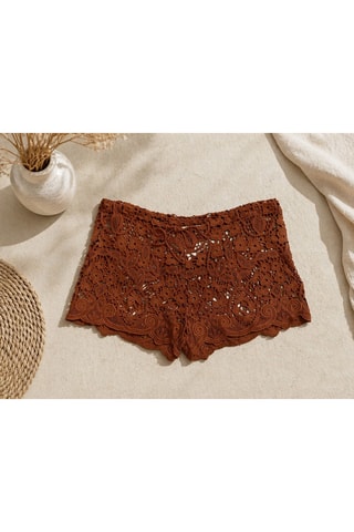 Short en crochet Colombian Dreams - Marron