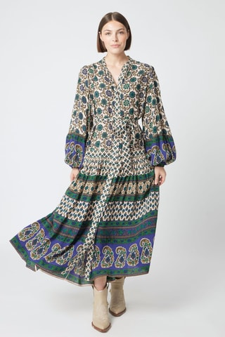 Robe longue Parisian Chic - Bleu