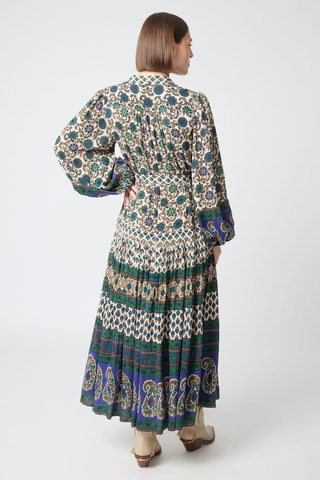 Robe longue Parisian Chic - Bleu